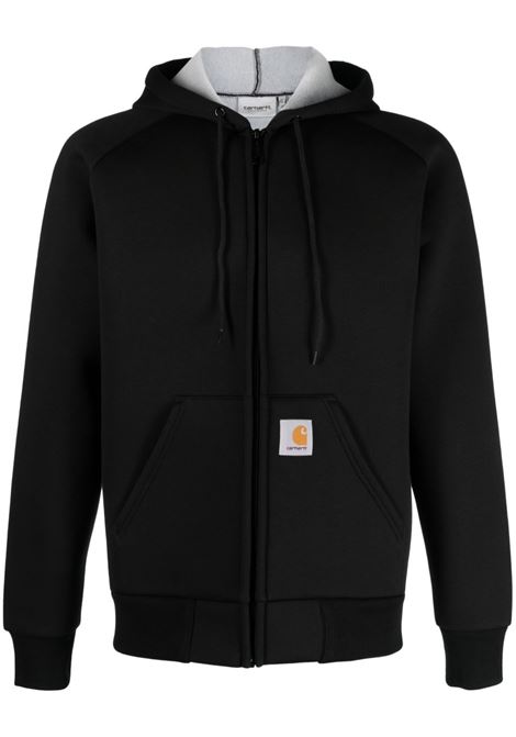 giacca car lux hooded uomo nera CARHARTT WIP | I0329350GL.XX